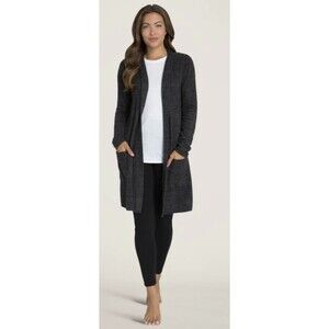 Barefoot Dreams Cozychic Lite Pacific Clue Santa Monica Cardi Sz S